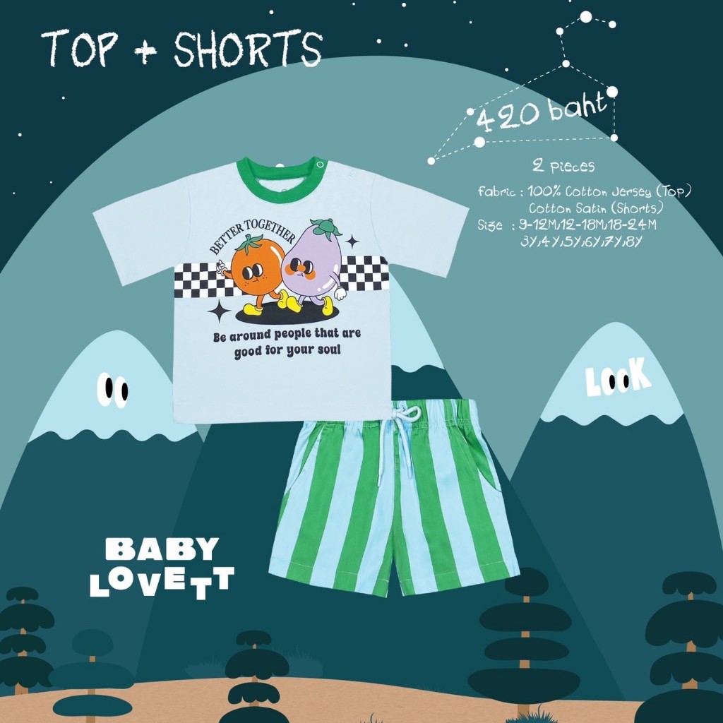 12 Wanderlust - Top + Shorts