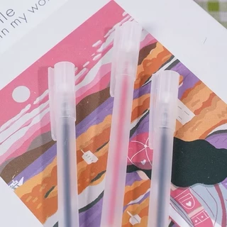ปากกาเจล ปลอกขุ่น 👍🏻หมึกเยอะ ขนาด 0.5 mm เขียนลื่น หมึกเยอะ ปากกาเจล เครื่องเขียน ปากกาสี ปากกา มี3สี✨