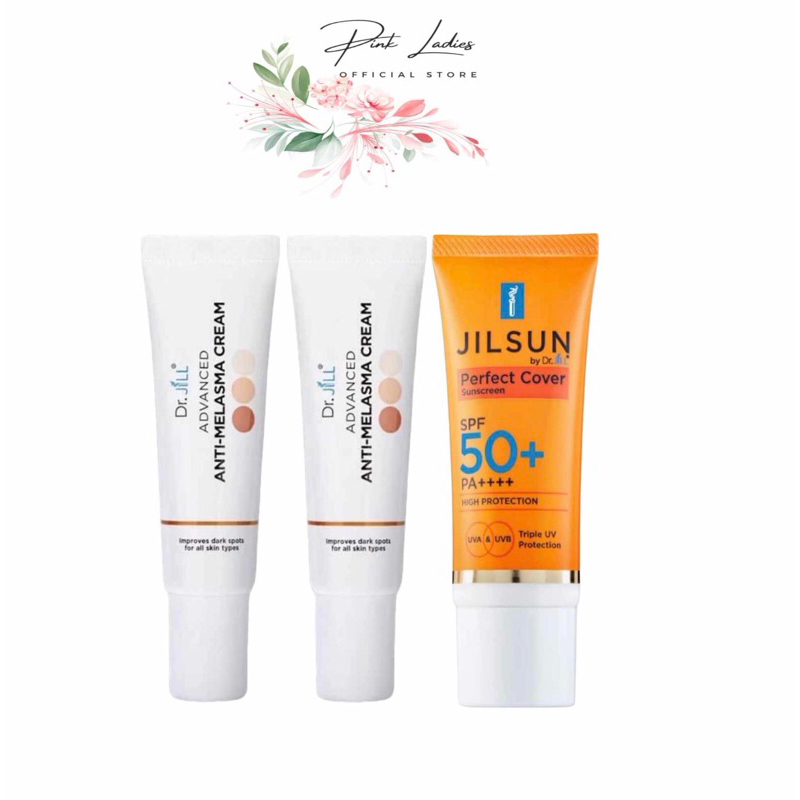 (2 แถม 1) ครีมทาฝ้า Dr. JiLL 2 หลอด + JIL Sun 1 หลอด ของแท้ 100%