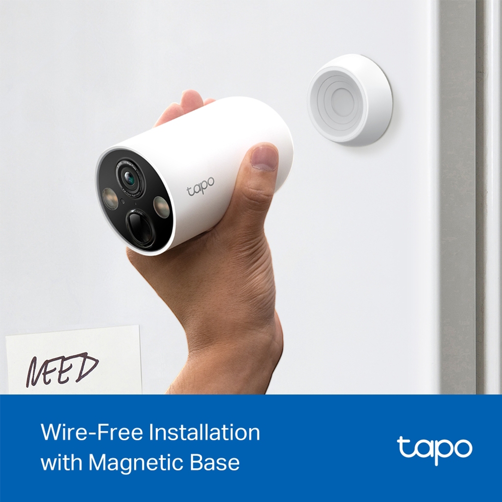 TP-Link Tapo C425 Smart Wire-Free Security Camera กล้องวงจรปิดไร้สาย ชาจ1ทีอยู่ได้300วัน ติดตั้งได้ทุกที่ด้วยฐานแม่เหล็ก