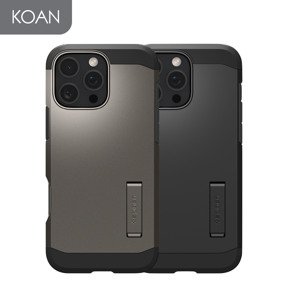 เคสมือถือ SPIGEN Tough Armor M๑gfit for iP 16 Pro / 16 Pro Max - Black/ Gunmetal