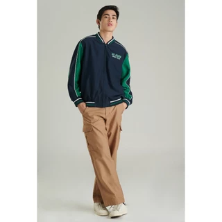 Mc jeans เสื้อแจ็คเก็ตบอมเบอร์ Unisex แขนยาว สีกรมท่า MJCP078