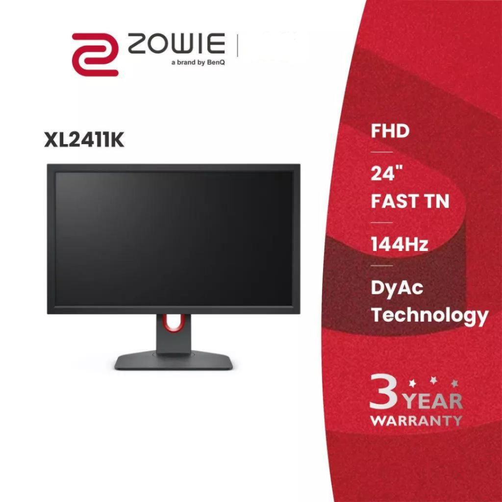 ZOWIE XL2411K 24นิ้ว 144Hz 1ms DyAc Esports Gaming Monitor