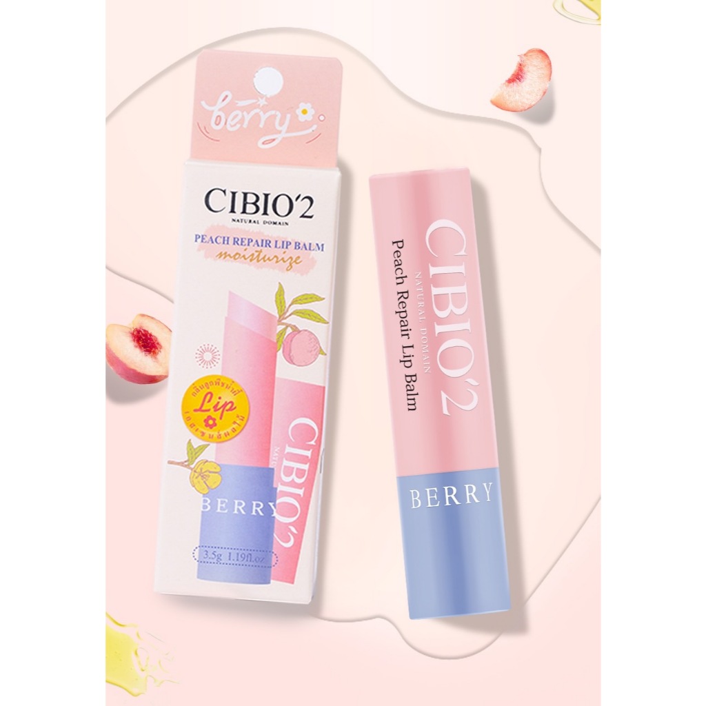 CIBIO2 PEACH REPAIR LIP BALM
