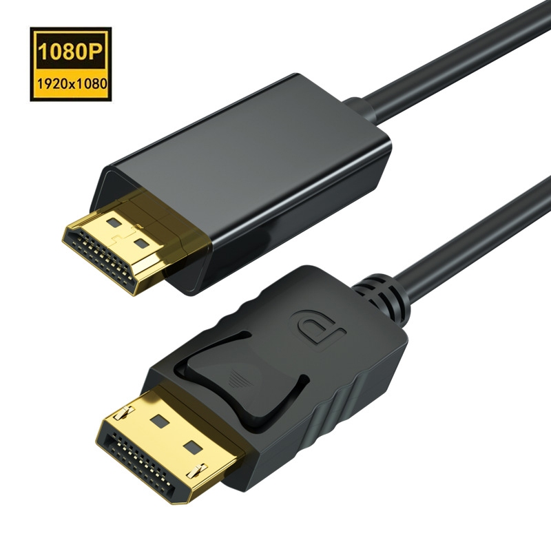 ผผ 4K DP-HDMI สายแปลง DisplayPort (DP ) Male To HDMI Male Adapter Lead ตัวผู้-ตัวผู้ ยาว 1.8M