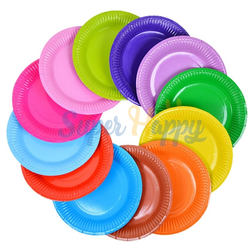 จานกระดาษ 7 นิ้ว(แพ็ค10ใบ) สีพื้น แบบใช้แล้วทิ้ง หรือสำหรับงาน DIY - รูปที่ 5