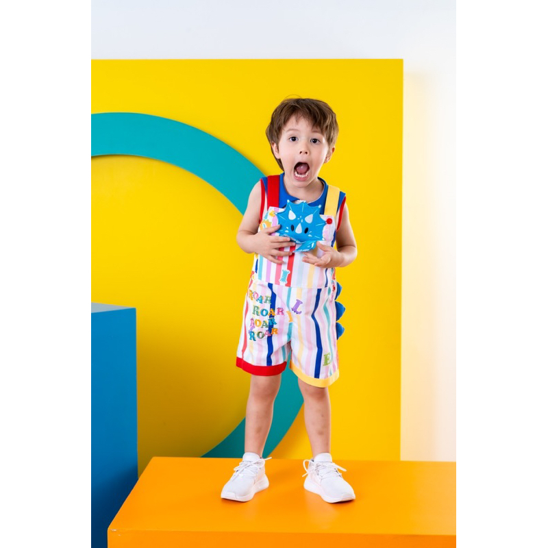 The Little Dino : Look 4 Dungaree Unisex (2pieces)