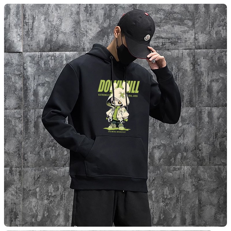 L796เสื้อฮู้ดแขนยาวผ้านุ่มใสสบายฯ ลายสวยแฟชั่งได้ทั้งชายและหญิง**ปลีก-ส่ง