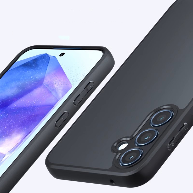 เคสกันกระแทก A06 A16 A26 A36 A55 A35 A25 A15 5G เคสขอบสีหลังด้าน สำหรับ Samsung A05 A05S A24 A34 A54 A14 A04S ซัมซุง 025 - รูปที่ 4