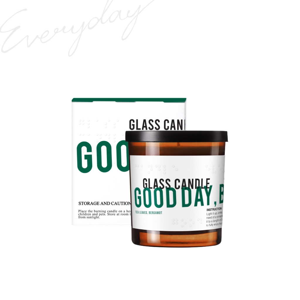 EVERYDAY & FRIENDS | Basic EVD. Glass Candle 190 g (Everyday Kmkm) | เทียนหอม บ้านหอม ห้องนั่งเล่น ปรับอากาศ ผ่อนคลาย