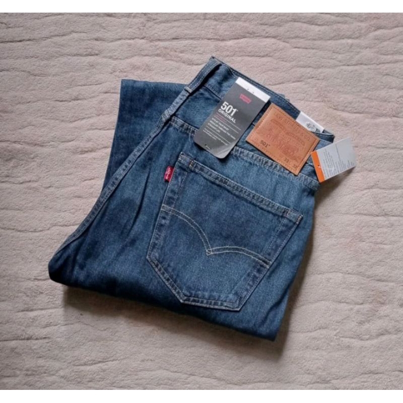 กางเกงยีนส์ ลีวายส์ 501-3522 ORIGINAL PREMIUM LIGHTWEIGHT Big E. ผ้าไม่ยืด made in Vietnam แบรนด์แท้ ราคา3,490฿