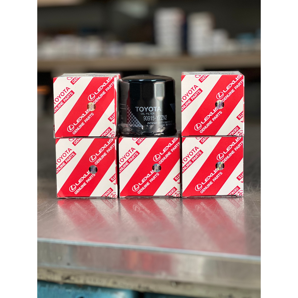 กรองน้ำมันเครื่อง TOYOTA เครื่องเบนซิน แบบกรองเหล็ก 90915-YZZN2 ของแท้TOYOTA