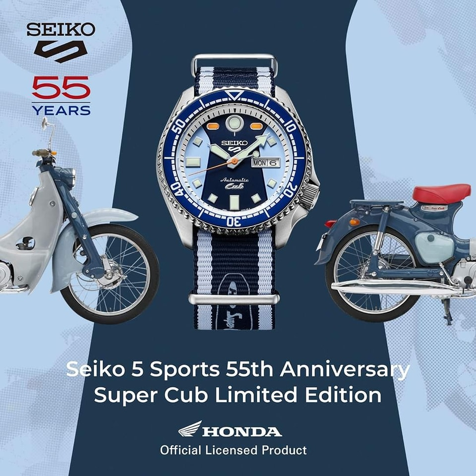 นาฬิกา SEIKO 5 Sports 55th Anniversary Super Cub Limited Edition รุ่น SRPK37K1 SRPK37K SRPK37
