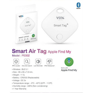 💥อุปกรณ์ติดตามตําแหน่ง GPS ติดกระเป๋าเดินทาง Smart Air Tag Apple Find My Vox PE002 แท็กระบุตําแหน่งอัจฉริยะ 💗