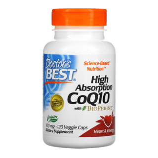 Doctors Best, High Absorption CoQ10, with BioPerine, 100 mg, 120 Softgels