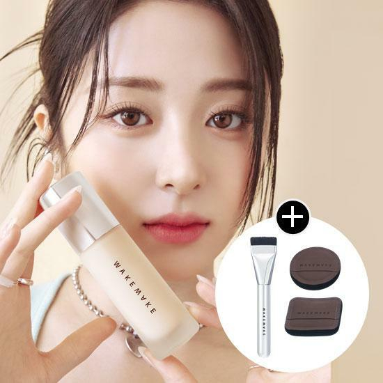 Wakemake Water Velvet Cover Foundation 30ml / SPF30 PA++ (Brush + 2 Puffs) / (Brush + 1 Puffs) / (Brush)