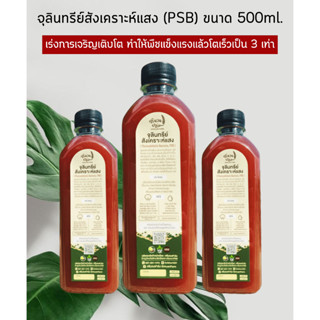 จุลินทรีย์สังเคราะห์แสง PSB ขวด 500 ml. คุณภาพสูง เห็นผลจริง สูตรเข้มข้น หัวเชื้อแท้ 100% เร่งราก ดอก ผล ดก