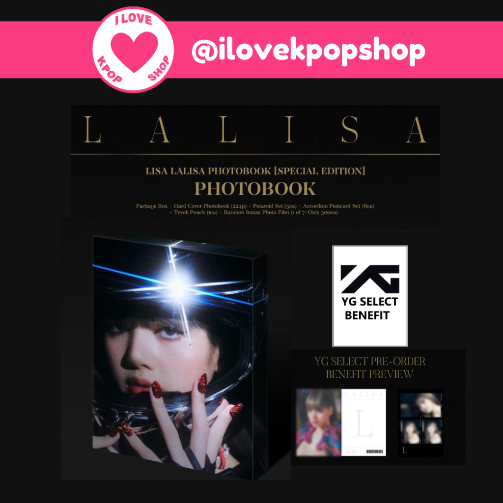 พร้อมส่ง YG GIFT LALISA PHOTOBOOK LISA PHOTOBOOK SPECIAL EDITION + YG GIFT