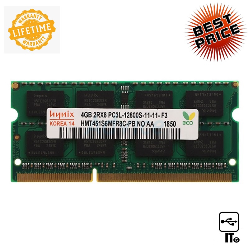 RAM DDR3L(1600, NB) 4GB HYNIX 16 CHIP แรม ประกัน LT. NOTEBOOK DDR3