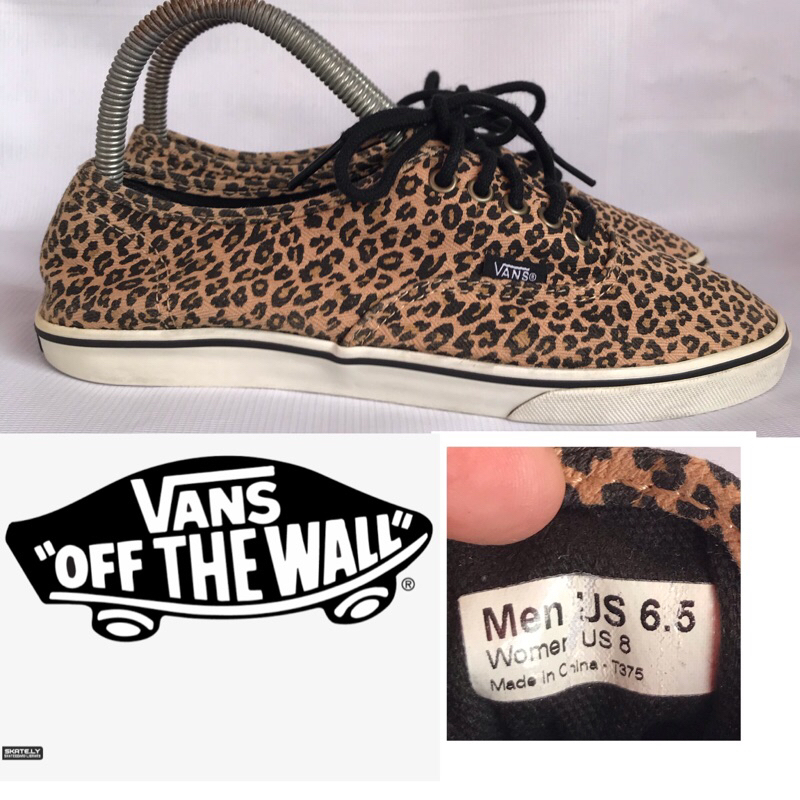 Vans size 38.5 ยาว 24.5cm ลายเสือ