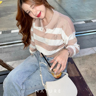 🍎 ลด45.-โค้ดWYQESS🍋nature.bkk - TPN6066 เสื้อสเวตเตอร์แบรี่ Barry sweater