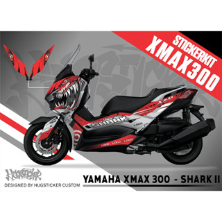 สติ๊กเกอร์สสำหรับติดรถ X-MAX - ลาย Shark II