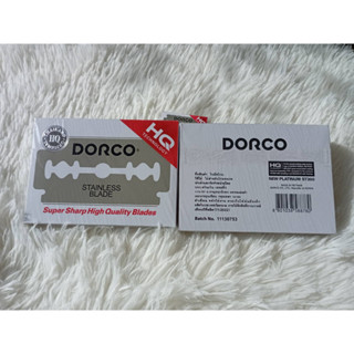 DORCO Stainless Blade ใบมีดโกน ดอร์โก้ 2คม สินค้าคุณภาพดี ผลิตจากสแตนเลส อย่างดี โกนได้เรียบเนียน