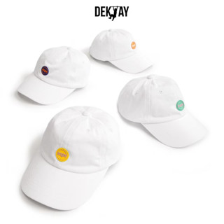 DEKTAY BASIC-T RUBBER BADGE ICON CAP WHITE