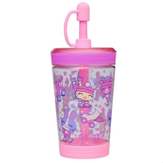 Smiggle Movin No Spill Cup 480Ml แก้วน้ำสมิกเกอร์ลาย เเก้ว กระต่ายชมพู ขนาด 480ML BPA Free พร้อมส่งในไทย