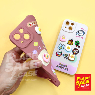 Oppo A5s A5/A9(2020) A15 A16 A17 A57 A74(5G) A78 A93 A94(4G) A96เคสมือถือนิ่ม TPU กันเลนส์กล้องนูนลายการ์ตูนติดอะไหล่นูน