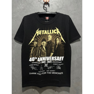 เสื้อยืดรวมวงMetalica ป้ายRockYeah ผ้าคอตตอน 100