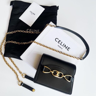 New🤍Celine wallet on chain   Celine woc 🌸 สายยาวถอดดได้คร่า❌  ใบเล็ก 4 x 3.5 นิ้ว ✅   อปก. กล่อง การ์ด ถุงผ้า 🔥🔥