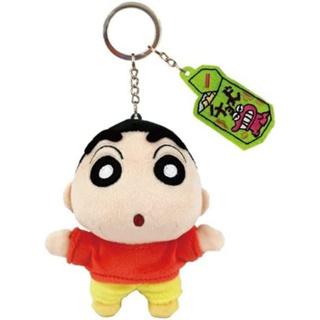 พวงตุ๊กตา shinchan SK JAPAN Plush Keychain with Embroidery Charm Crayon Shin-chan Size is approx. H11.5 x W10.5 x D5.7cm