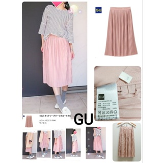 🩷G U กระโปรงพลีททรงแคบ 🩷Size S