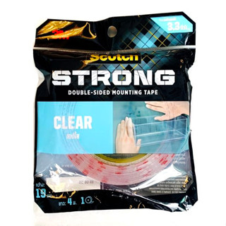 เทปกาวสองหน้าเนื้อใส 3M Clear (4010) แรงยึดติดสูงสีใส Double-sided MountingTape