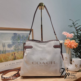 C0ACH HANNA SHOULDER BAG CH190 พร้อมส่ง กระเป๋าสะพายไหล่ทรงสวย โทนสีคลาสสิค