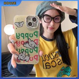 💲คูปองเคลม💲เคสไอโ case for iphone 11 12 ลูกสุนัขที่มีความสุข เคส 14 13 12 11 pro max ซิลิโคนเหลว ป้องกันการตก