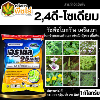 🌽 เอรานัล (2,4ดี-โซเดียม95%) 1กิโลกรัม ฆ่าหญ้าใบกว้างและกกต่างๆ