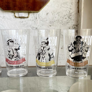 แก้ววันพีซ One Piece พลาสติกหนาคุณภาพดีของญี่ปุ่น​ ทรงสูง