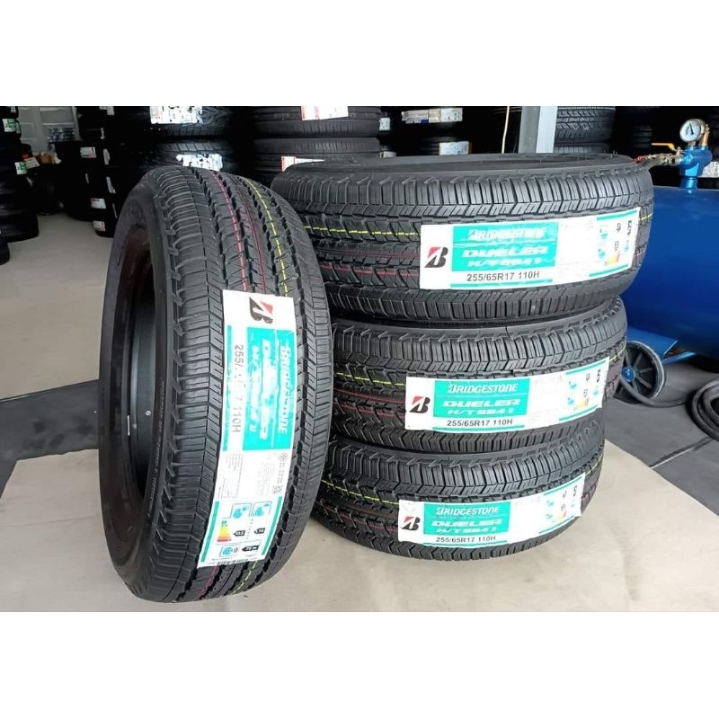 ยางใหม่ค้างปี 255/65R17 Bridgestone Dueler HT 684ll ผลิตต้นปี 2022 พร้อมจุ๊บลมแปซิฟิก 4 ตัว จัดส่งฟร