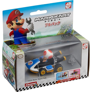 แท้ 100% จากญี่ปุ่น ฮอตวิล รถมาริโอ้ คาร์ท Hot Wheels Mario Kart Kyosho TV015K Egg Pull Back Mushroom Minicar (Toad)