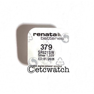 พร้อมส่ง&gt; ถ่านกระดุม Renata SR521SW / 379 Swiss made 1 ก้อน