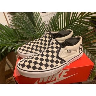 ◾️▫️VANS CLASSIC CHECKERBOARD SLIP-ON BLACK/WHITE มือสองของแท้ 100%  🔹Size 8.5 US / 41 EUR / 26.5 CM