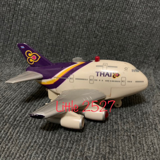 โมเดลเครื่องบินการบินไทย Thai Airways สีม่วง คลาสสิค (มีเสียง มีไฟ หายาก งานสะสม)