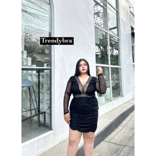 🎈Plussize เดรสคนอ้วน🎈 2 ไซส์ L40-46 XL46-50