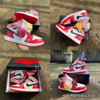 🎉สินค้าพร้อมส่ง Jordan 1 High OG Spider-Man Across The Spider Verse /สินค้าพร้อมส่ง/สินค้าถ่ายจากจริง36…….45/Hi end 🎉