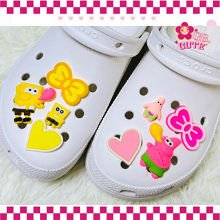 ตัวติดรองเท้า Crocs Jibbitz ลาย spongebob 1 เซ็ท 4 ชิ้น สินค้าพร้อมส่งจากไทย จัดส่งเร็ว