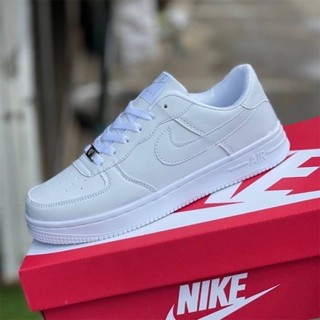 รองเท้าขาวล้วน Air Force 1 รองเท้าสีขาว