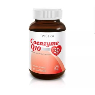 (EXP:07/26)Vistra Coenzyme Q10 Natural 30mg. 60 แคปซูล