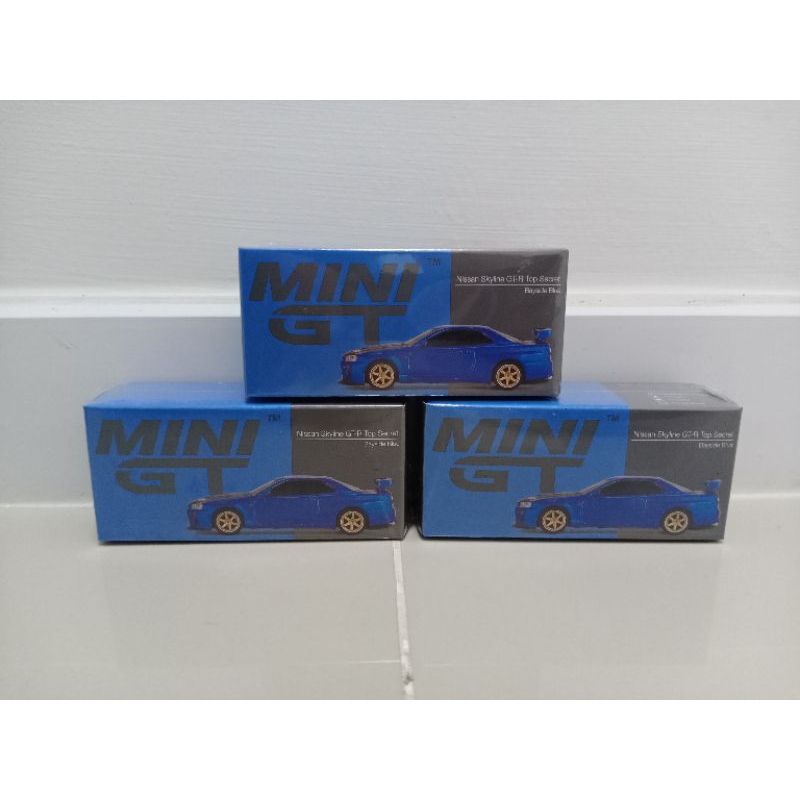 Model Mini gt Nissan skyline R34 Top Secret